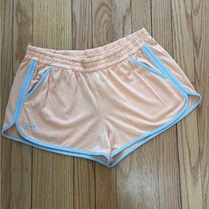 Under Armour Light Orange Women's Athletic Shorts